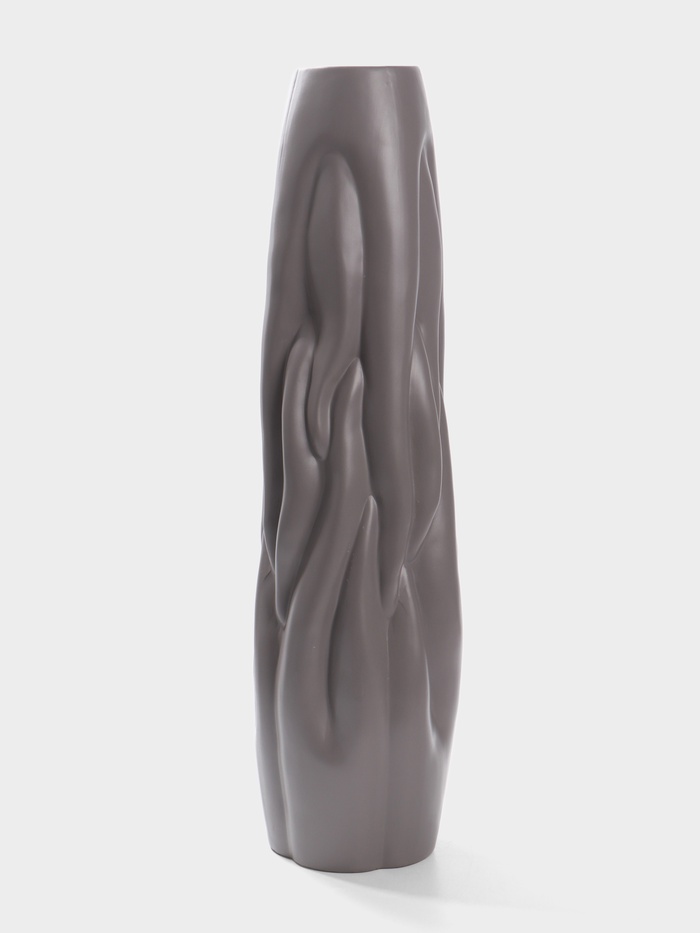 Ваза напольная "Бертольдо", 58*12 см, цвет серый, керамика