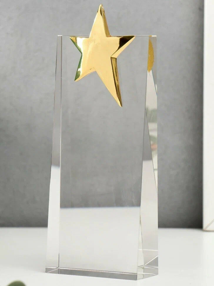 Сувенир "Стела наградная - Звезда", стекло